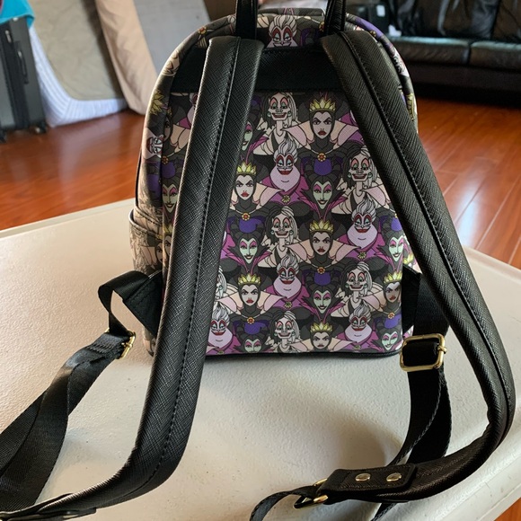 Disney Loungefly AOP Villians Mini Backpack - Picture 2 of 5